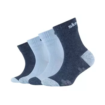 Skarpety dziewczęce SKECHERS GIRLS MESH VENTILATION ORGANIC GLOW SOCKS 4P