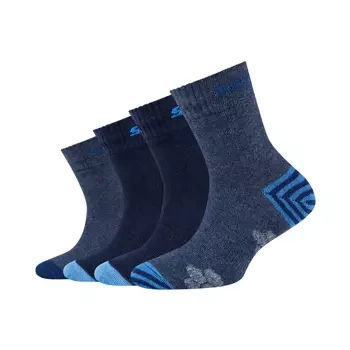 Skarpety chłopięce SKECHERS BOYS MESH VENTILATION ORGANIC STRIPE SOCKS 4P