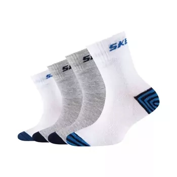 Skarpety chłopięce SKECHERS BOYS MESH VENTILATION ORGANIC STRIPE SOCKS 4P