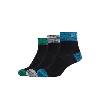 Skarpety chłopięce SKECHERS BOYS MESH VENTILATION QUARTER 3P